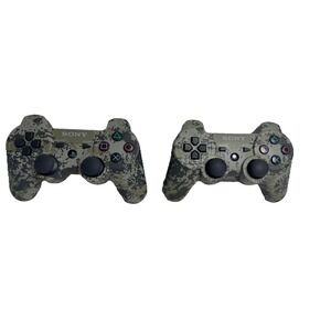 Two SONY PlayStation 3 Dualshock 3 Wireless Controller Urban Camouflage (Tested)